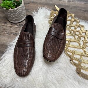 Ernesto Dolani Weave Brown Loafers